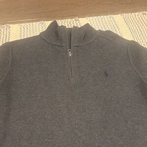 Polo Ralph Lauren Charcoal Zip-Up Sweater
Size 10-12 Classic piece